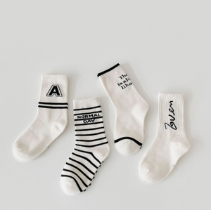 Basic BW Socks (Set of 4)